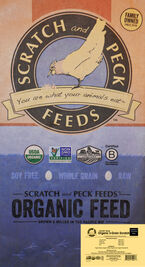 Scratch and Peck Feeds Cluckin' Good Organic 3-Grain Chicken Scratch, 40-lb