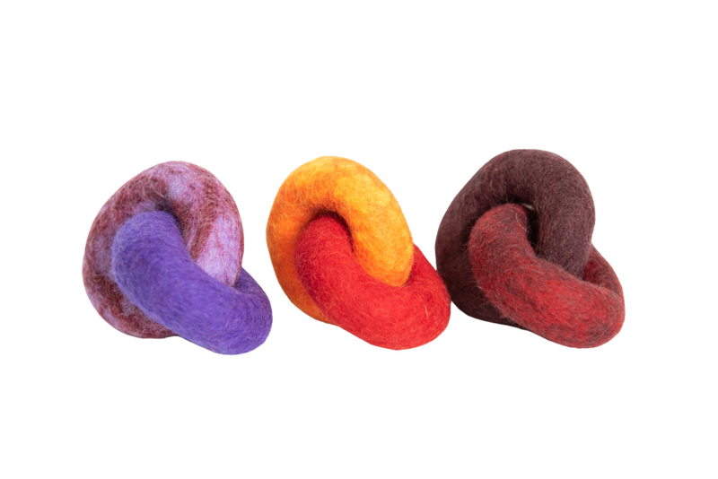 Mud Bay Felt Ring-on-Ring Cat Toy, Assorted Colors