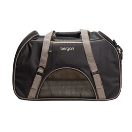 Bergan Comfort Pet Carrier, Black & Grey, 16" x 8" x 11"