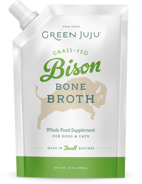 Green Juju Bone Broth Frozen Pet Food Topper, Bison, 20-oz