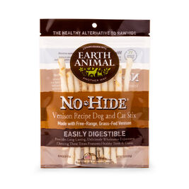 Earth Animal No-Hide Venison Stix Chew Dog Treat, 10-pack