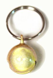Goli Design Purrly Bells Cat Collar Bell, Yellow, Small