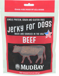 Mud Bay Beef Jerky Dog Treat, 5-oz