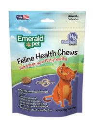 Emerald Pet Feline Health Hairball Support Cat Supplement, 2.5-oz