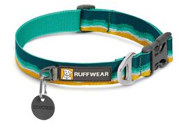 Ruffwear Crag Reflective Dog Collar, Seafoam, 14-20 inch