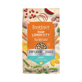 Instinct Raw Longevity 20% Freeze-Dried Raw Meal Blend Cage-Free Chicken Dry Puppy Food