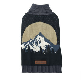 PetRageous Designs Eddie Bauer Dog Sweater, Mountain View, Blue, Large
