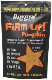 Diggin' Your Dog Firm Up! Pumpkin Super Dog & Cat Supplement, 4-oz