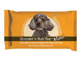 Herbsmith Scooter's Butt Bar Anal Gland & Bowel Support Mini Dog & Cat Supplement, 67-g