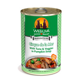 Weruva Dog Classic Cirque De La Mer with Tuna & Veggies in Pumpkin Soup Grain-Free Wet Dog Food, 14-oz