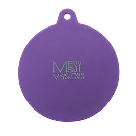 Messy Mutts Silicone Universal Pet Food Can Cover, Purple