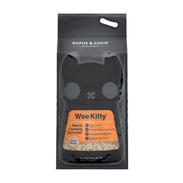 Rufus & Coco Wee Kitty Clumping Corn Cat Litter, 20-lb