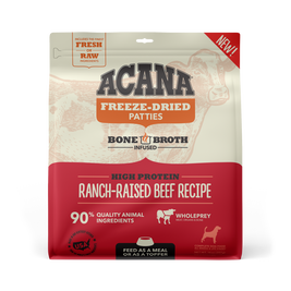 Acana Raw Freeze-Dried Dog Food, Ranch-Raised Beef