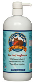 Grizzly Pollock Oil Omega-3 Dog Supplement, 16-oz