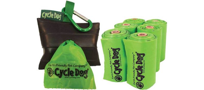 Cycle Dog Earth Friendly Park Pouch Holder with Dog Pickup Bags, 6 Rolls, 72-count