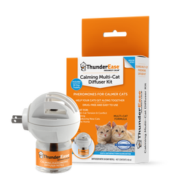 ThunderEase Calming Pheromone Diffuser Kit for Multiple Cats