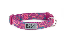 RC Pet Products Clip Dog Collar, Bright Paisley, Small