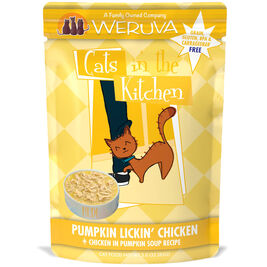 Weruva Cats in the Kitchen Pumpkin Lickin' Chicken in Pumpkin Soup Recipe Grain-Free Wet Cat Food, 3-oz