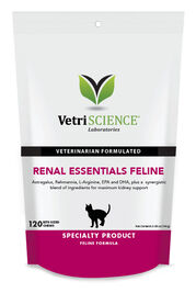 VetriScience Renal Essentials Soft Chews Cat Supplement, 120-count