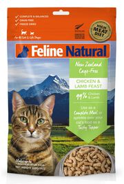 Feline Natural Chicken & Lamb Feast Grain-Free Freeze-Dried Cat Food & Topper, 11-oz