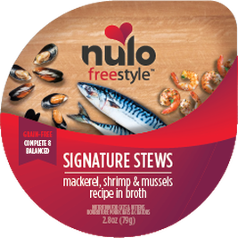 Nulo FreeStyle Signature Stews Grain Free Mackerel, Shrimp, & Mussel Grain Free Wet Cat & Kitten Food