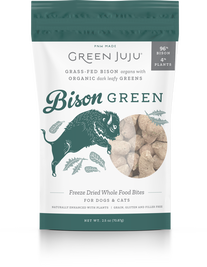 Green Juju Bison Green Freeze-Dried Dog & Cat Treats, 2.5-oz
