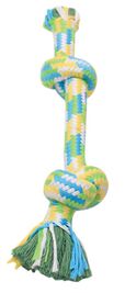 Mammoth Braidys 2 Knot Rope Bone Dog Toy, Color Varies, Medium