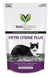 VetriScience Vetri-Lysine Plus Soft Chews Cat Supplement, 90-count