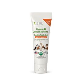 Pure and Natural Pet Organic Dental Solutions Canine Tooth Gel Dog Supplement, 3-oz