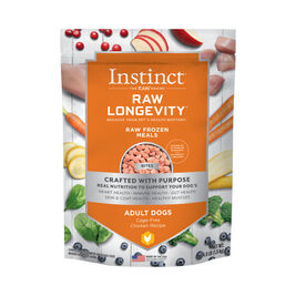 Instinct Raw Longevity Cage-Free Chicken Frozen Raw Bites Dog Food, 4-lbs