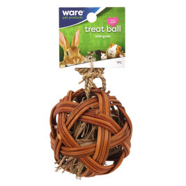Ware Pet Products Edible Treat Ball Small Animal Chew Toy, 4-in