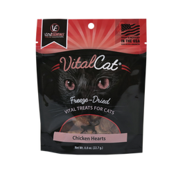 Vital Essentials Vital Cat Treats Chicken Hearts Freeze-Dried Cat Treats, 0.8-oz