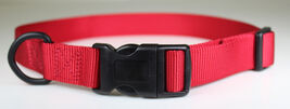 OmniPet Kwik Klip Adjustable Nylon Dog Collar, Red