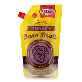 Primal Bone Broth Frozen Pet Food Topper, Turkey, 20-oz