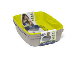 Moderna Lift To Sift Cat Litter Box, Warm Grey, Large