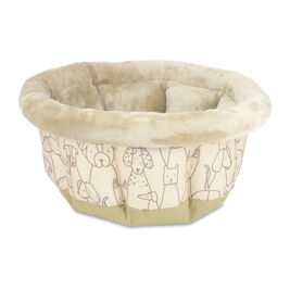Arlee Pet Products Cuddle Cup Dog Bed, Tan, 16-in