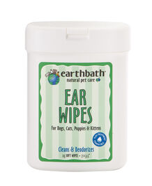 Earthbath Ear Wipes for Dogs & Cats, 25-count