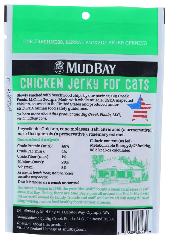 Mud Bay Chicken Jerky Cat Treat, 3-oz