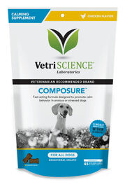 VetriScience Composure Calming Soft Chews Dog Supplement, 45-count
