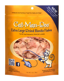 Cat-Man-Doo Extra Large Dried Bonito Flakes Cat & Dog Treats, 1-oz bag