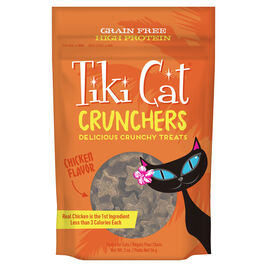Tiki Cat Crunchers Baked Cat Treats, Chicken Flavor, 2-oz bag