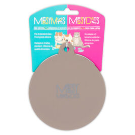 Messy Mutts Silicone Universal Pet Food Can Cover, Grey