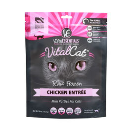 Vital Essentials Vital Cat Raw Frozen Cat Food, Chicken, Mini Patties, 28-oz