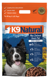 K9 Natural Beef Feast Freeze-Dried Dog Food, 4-lb