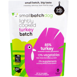 Small Batch Lightly Cooked Frozen Dog Food, Turkey