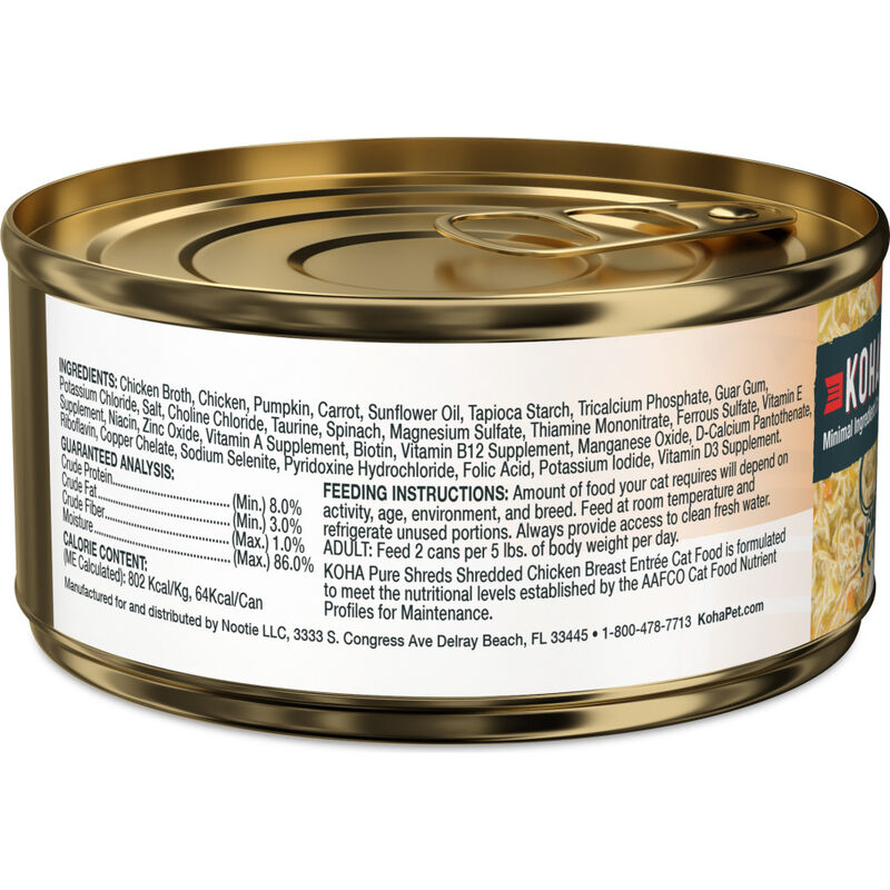 Mud Bay Buy Koha Pure Shreds Shredded Chicken Breast Entrée Wet Cat