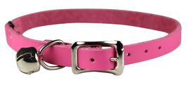 Omnipet Signature Leather Safety Stretch Cat Collar, Pink