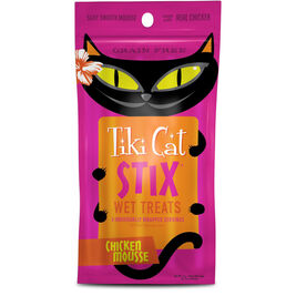 Tiki Cat Stix Chicken Mousse Wet Cat Treat, 6-pack