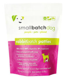 Small Batch Rabbit 8-oz Patties Raw Frozen Dog Food, 6-lb
